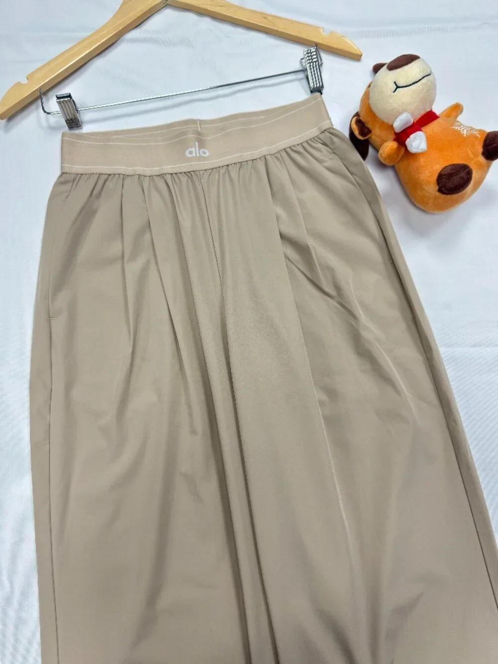 🎏ALO Yoga Suit Up Trouser Gravel Color（Regular）📔Wide Leg High Rise